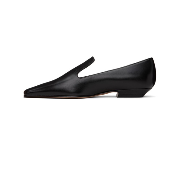 Final Price Khaite Marfa Black Leather Slip on Loafer Flat Shoes Eu 38.5 US 8.5 - Picture 4 of 17